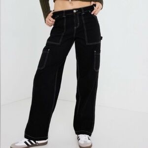 Garage Cargo Black Jeans